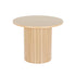 Artiss Coffee Table Round Side Table Fluted Base PIIA-Furniture > Living Room-PEROZ Accessories