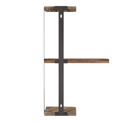 Artiss Floating Wall Shelves Brackets 3 Tiers Corner Display DIY Wall Mount Rack-Home &amp; Garden &gt; Storage - Peroz Australia - Image - 5