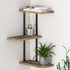 Artiss Floating Wall Shelves Brackets 3 Tiers Corner Display DIY Wall Mount Rack-Home & Garden > Storage - Peroz Australia - Image - 1