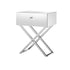Artiss Mirrored Bedside Table Side End Table Drawers Nightstand Bedroom Silver-Furniture > Bedroom-PEROZ Accessories