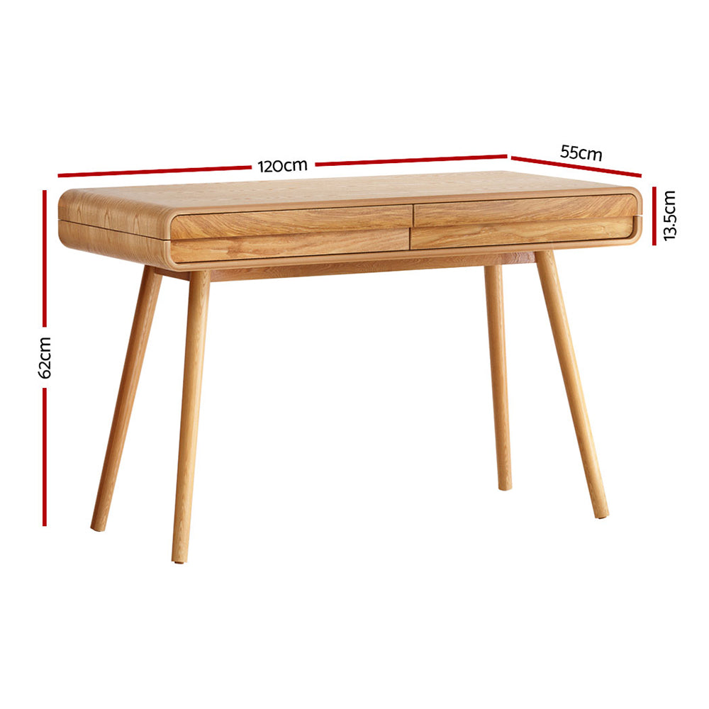 Artiss Computer Desk Office Study Desks Table Drawers Storage Ash Wood Legs-Furniture &gt; Office-PEROZ Accessories
