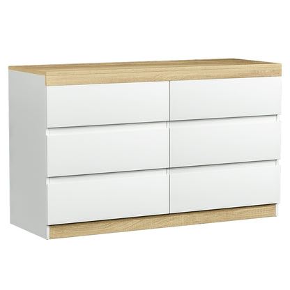 Artiss 6 Chest of Drawers Cabinet Dresser Table Tallboy Storage Bedroom White-Furniture &gt; Bedroom-PEROZ Accessories