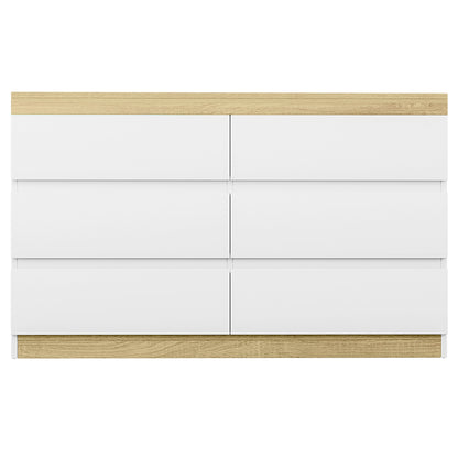 Artiss 6 Chest of Drawers Cabinet Dresser Table Tallboy Storage Bedroom White-Furniture &gt; Bedroom-PEROZ Accessories