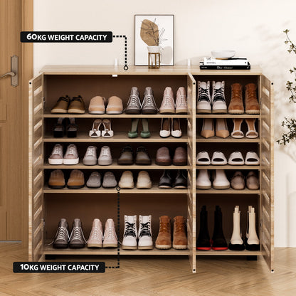 Artiss Shoe Cabinet 30 Pairs Adjustable Shelf-Home &amp; Garden &gt; Storage-PEROZ Accessories