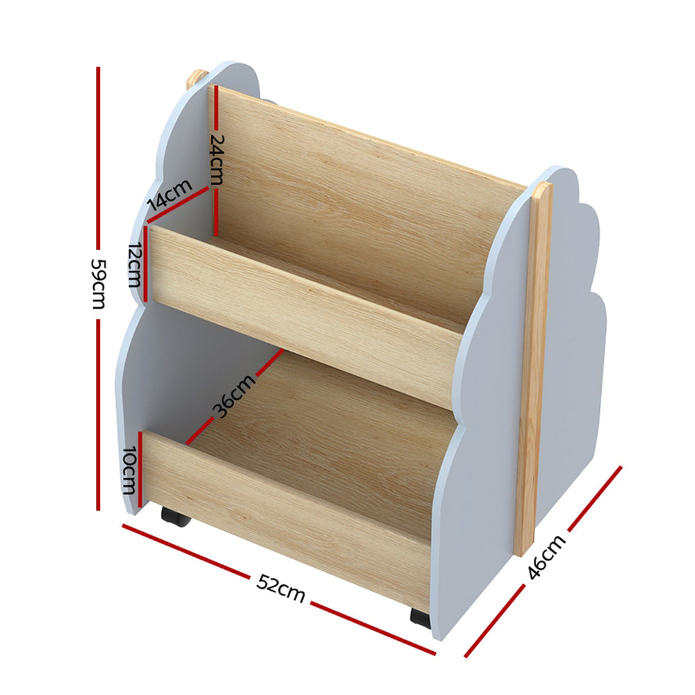 Keezi Kids Toy Box Bookshelf Storage Bookcase Organiser Display Shelf-Baby &amp; Kids &gt; Kid&