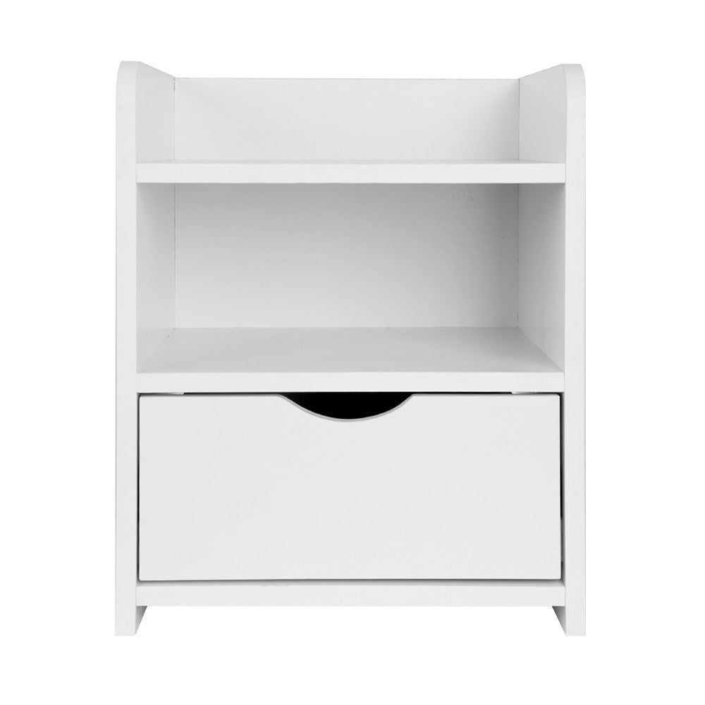 Artiss Bedside Table Drawer - White-Bedside Tables - Peroz Australia - Image - 4