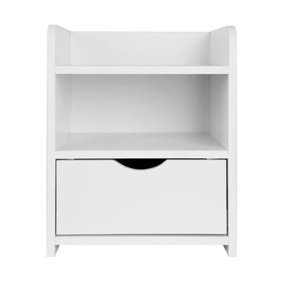 Artiss Bedside Table Drawer - White-Bedside Tables - Peroz Australia - Image - 4