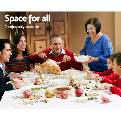 Artiss Gateleg Dining Table-Furniture &gt; Dining - Peroz Australia - Image - 4