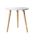 Artiss Coffee Table Round Side End Tables Bedside Furniture Wooden Scandinavian-Furniture > Living Room - Peroz Australia - Image - 1