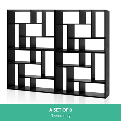 Artiss DIY L Shaped Display Shelf - Black-Furniture &gt; Living Room - Peroz Australia - Image - 6