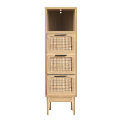 Artiss 3 Chest of Drawers Rattan Furniture Cabinet Storage Side End Table Shelf-Furniture &gt; Living Room - Peroz Australia - Image - 4
