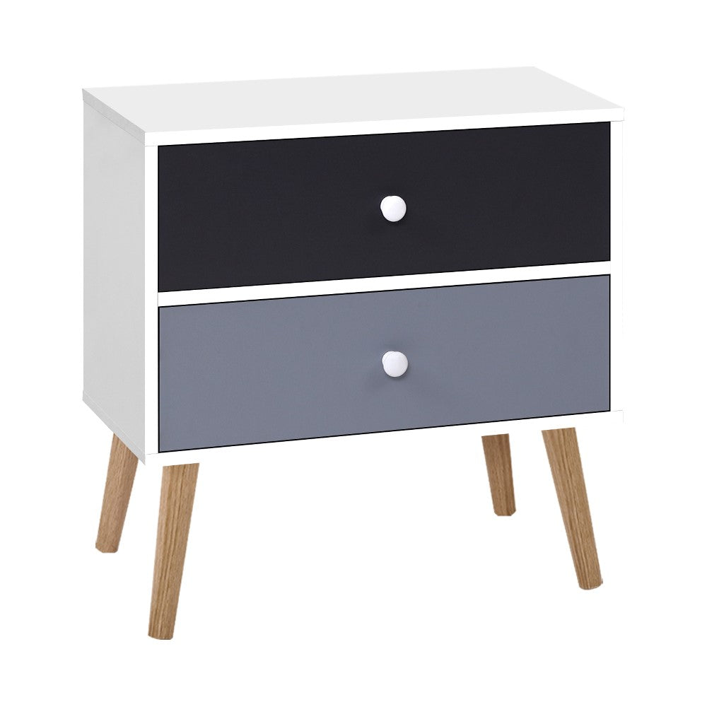 Artiss Bedside Tables Drawers Side Table Nightstand Lamp Side Storage Cabinet-Bedside Tables - Peroz Australia - Image - 2