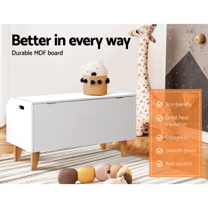 Keezi Kids Toy Box Bookshelf Storage Children Room Bookcase Organiser Display-Storage Cabinets-PEROZ Accessories