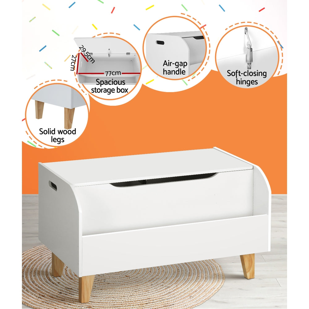 Keezi Kids Toy Box Bookshelf Storage Children Room Bookcase Organiser Display-Storage Cabinets-PEROZ Accessories