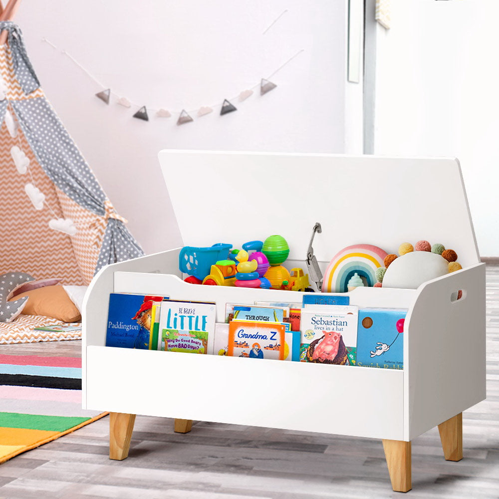 Keezi Kids Toy Box Bookshelf Storage Children Room Bookcase Organiser Display-Storage Cabinets-PEROZ Accessories
