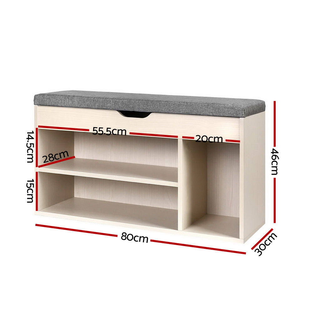 Artiss Wooden Shoe Organiser - Natural-Furniture &gt; Living Room - Peroz Australia - Image - 3