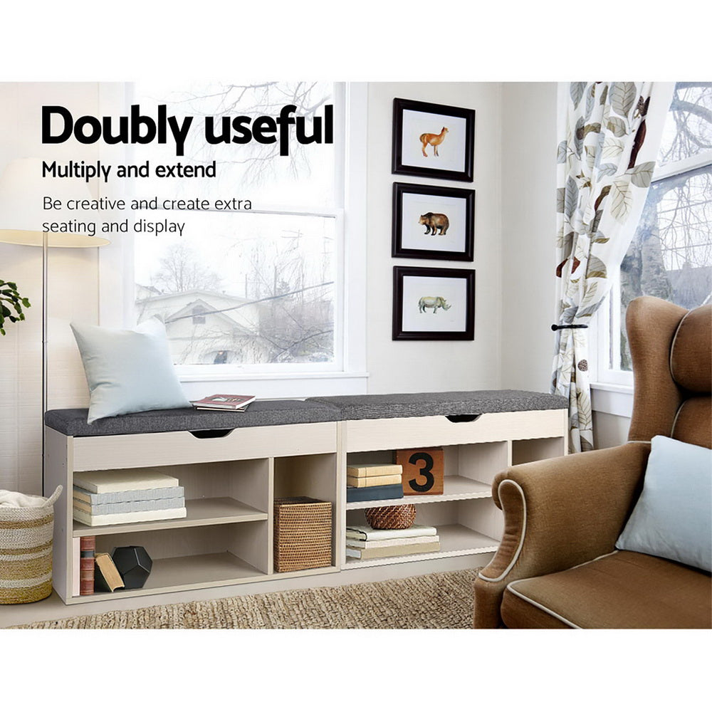 Artiss Wooden Shoe Organiser - Natural-Furniture &gt; Living Room - Peroz Australia - Image - 8