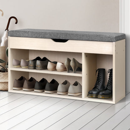 Artiss Wooden Shoe Organiser - Natural-Furniture &gt; Living Room - Peroz Australia - Image - 1