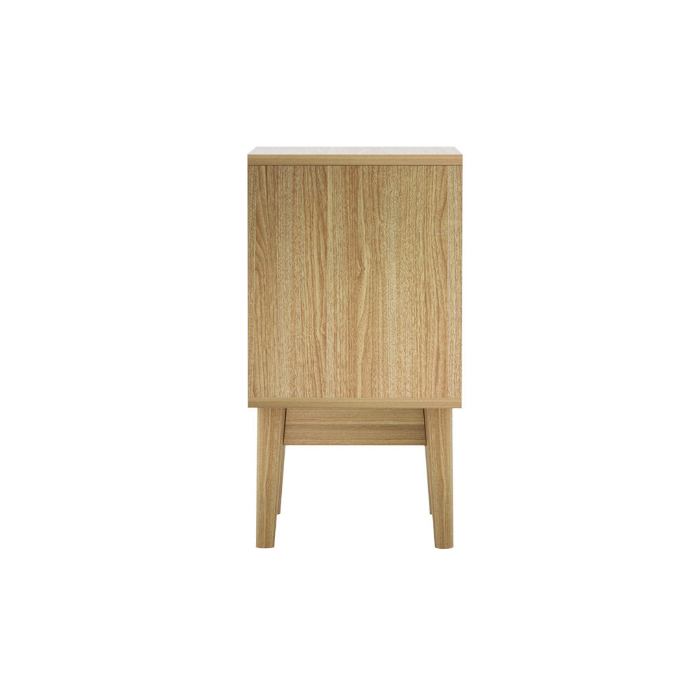 Artiss Bedside Tables Rattan 2 Drawers Side Table Nightstand Storage Cabinet-Bedside Tables - Peroz Australia - Image - 6