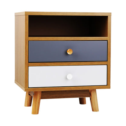 Artiss Wooden Bedside Table-Bedside Tables - Peroz Australia - Image - 1