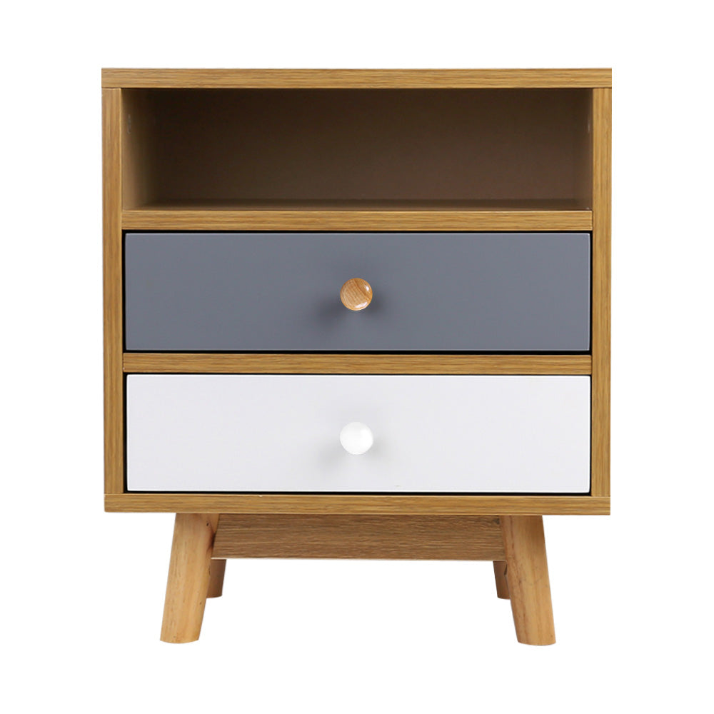 Artiss Wooden Bedside Table-Bedside Tables - Peroz Australia - Image - 3