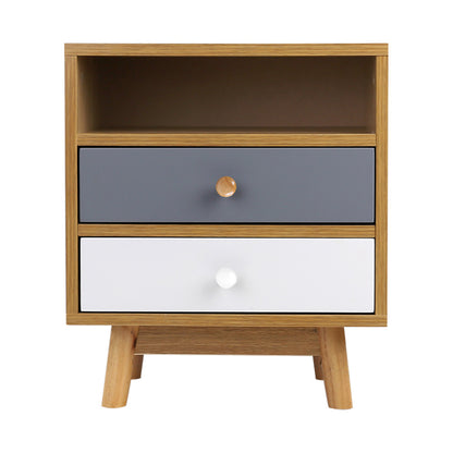 Artiss Wooden Bedside Table-Bedside Tables - Peroz Australia - Image - 3