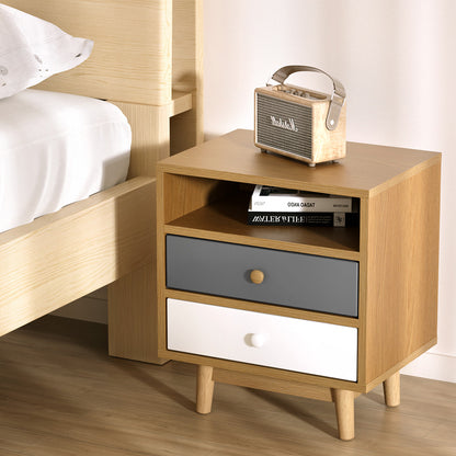 Artiss Wooden Bedside Table-Bedside Tables - Peroz Australia - Image - 8