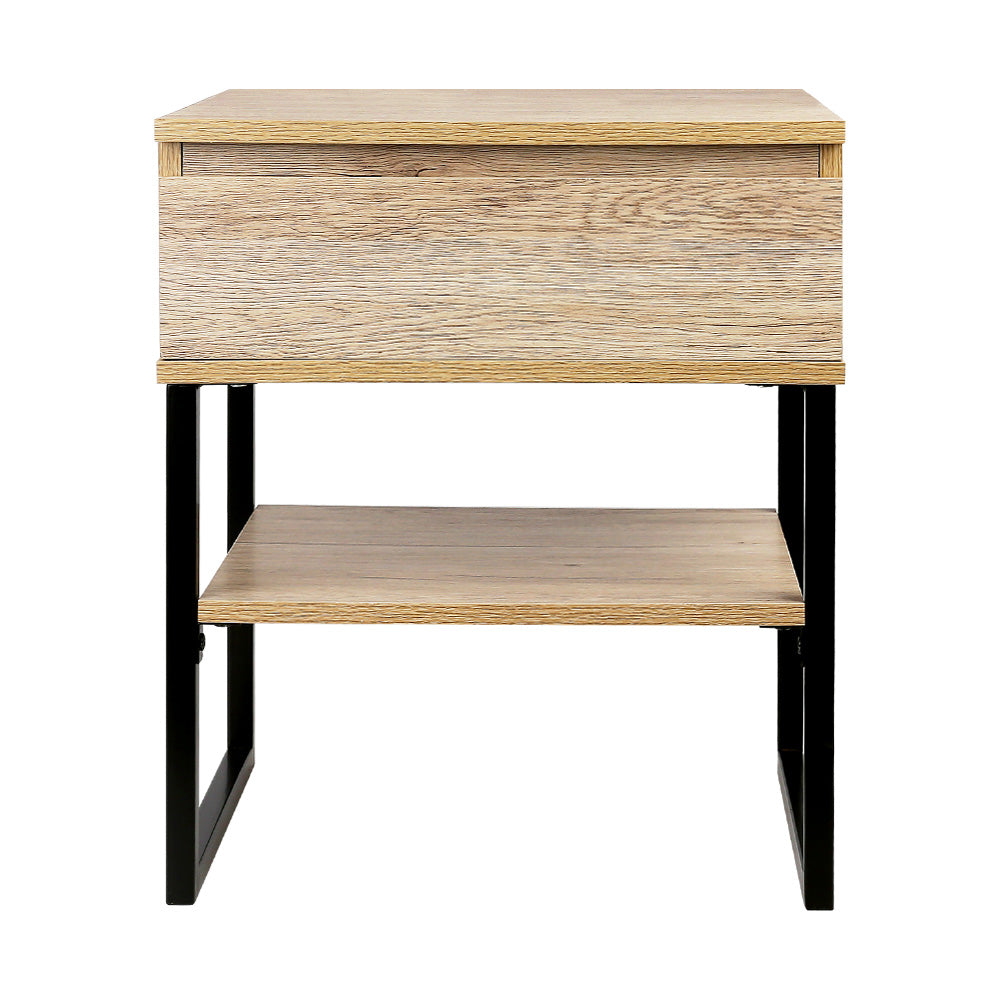 Artiss Chest Style Metal Bedside Table-Bedside Tables - Peroz Australia - Image - 4
