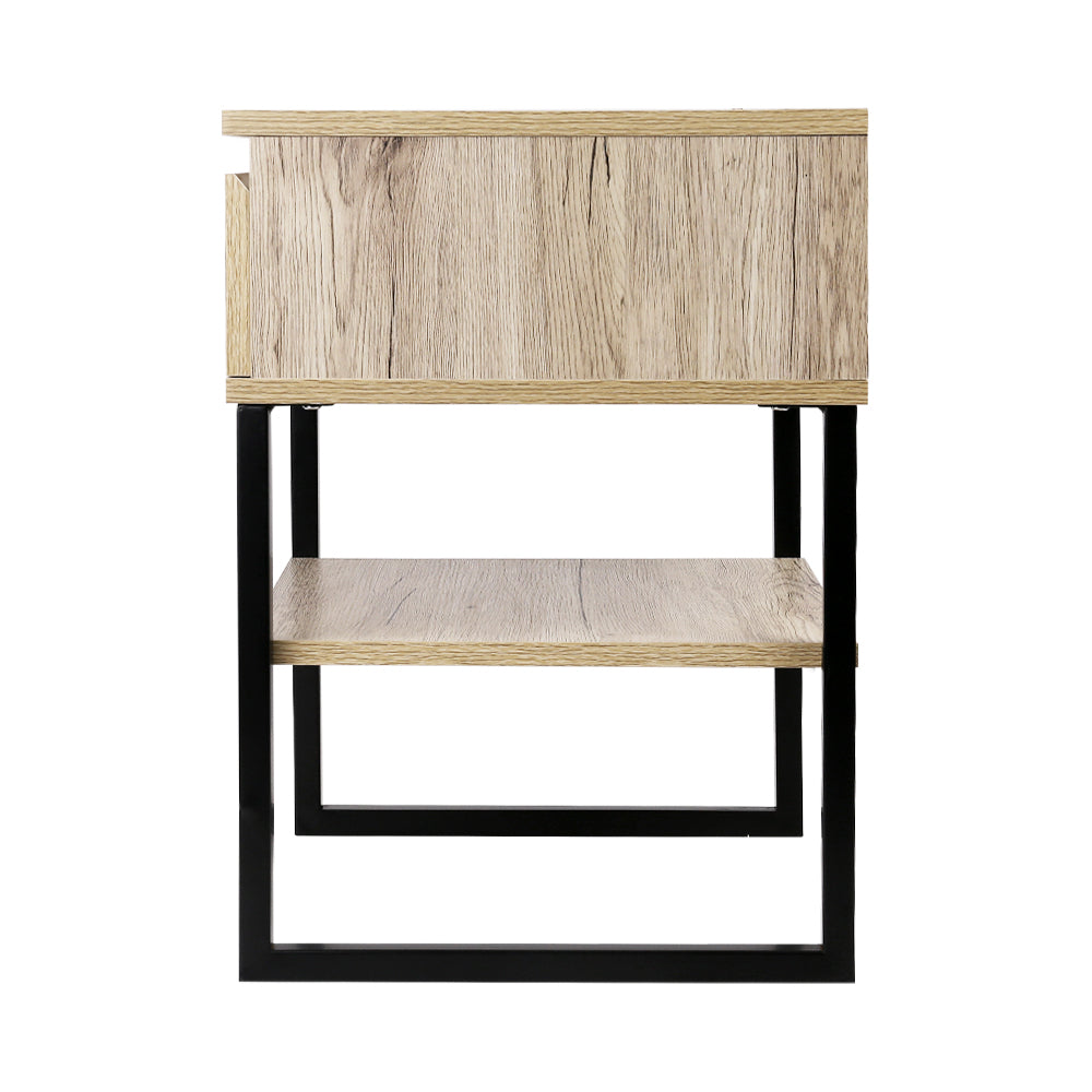 Artiss Chest Style Metal Bedside Table-Bedside Tables - Peroz Australia - Image - 5