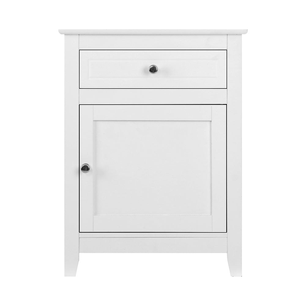Artiss Bedside Tables Big Storage Drawers Cabinet Nightstand Lamp Chest White-Furniture &gt; Bedroom - Peroz Australia - Image - 4