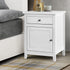 Artiss Bedside Tables Big Storage Drawers Cabinet Nightstand Lamp Chest White-Furniture > Bedroom - Peroz Australia - Image - 1