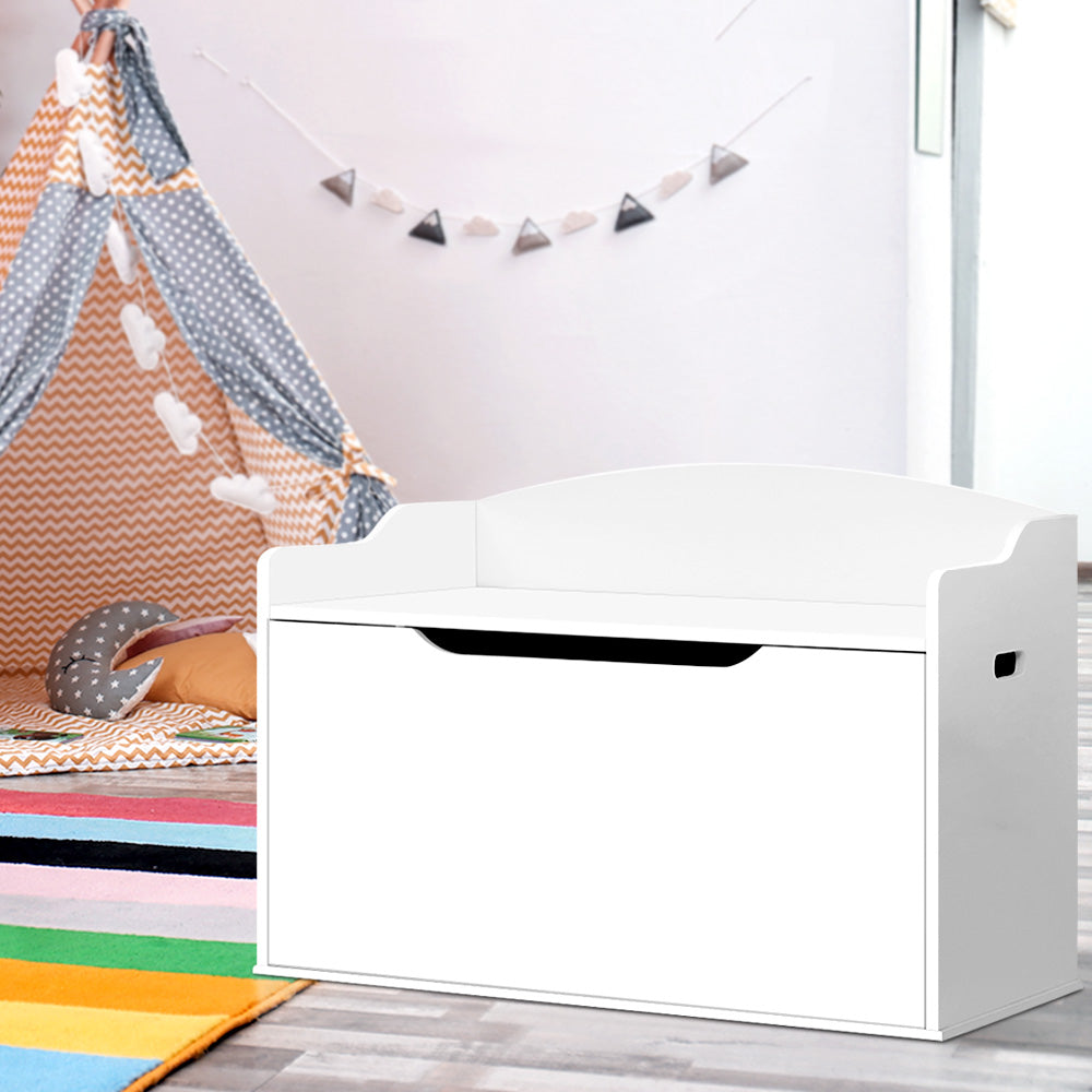 Keezi Kids Toy Chest Storage Bench Cabinet Organiser Blanket Children Clothes-Storage Cabinets-PEROZ Accessories