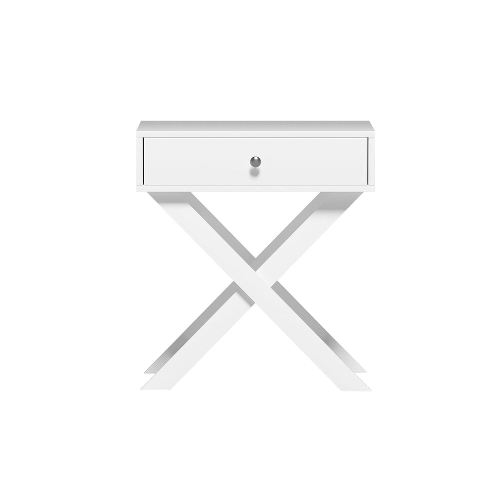 Artiss Bedside Table Side End Table Drawers Nightstand Bedroom Storage White-Furniture &gt; Bedroom-PEROZ Accessories