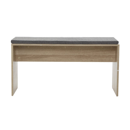 Artiss Dining Bench NATU Upholstery Seat Stool Chair Cushion Kitchen Furniture Oak 90cm-Furniture &gt; Dining - Peroz Australia - Image - 4