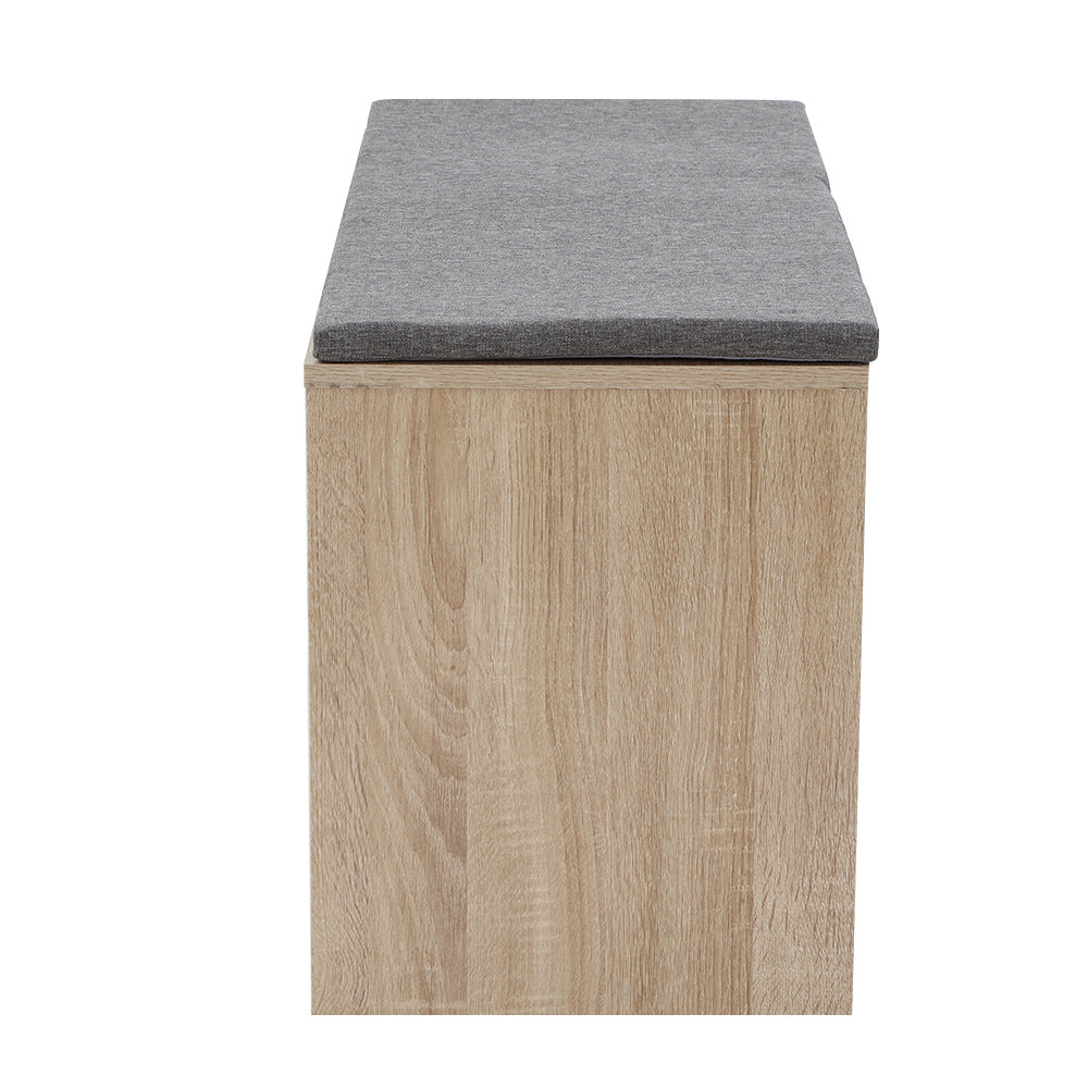 Artiss Dining Bench NATU Upholstery Seat Stool Chair Cushion Kitchen Furniture Oak 90cm-Furniture &gt; Dining - Peroz Australia - Image - 5