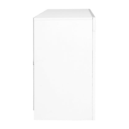 Artiss TV Cabinet Entertainment Unit Stand RGB LED Gloss Drawers 160cm White-Entertainment Units - Peroz Australia - Image - 5