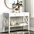 Artiss Console Table Hall Side Entry 2 Drawers Display White Desk Furniture-Furniture > Living Room - Peroz Australia - Image - 1