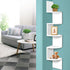 Artiss 5 Tier Corner Wall Shelf - White-Furniture > Living Room - Peroz Australia - Image - 1