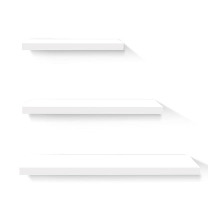 Artiss 3 Piece Floating Wall Shelves - White-Home &amp; Garden &gt; Storage - Peroz Australia - Image - 1