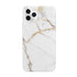 Anymob iPhone Case White ShockproofSoft Silicone Plus Fingerprint Resistant Silky Glitter Luxury Marble Cover Compatible-Mobile Phone Cases-PEROZ Accessories