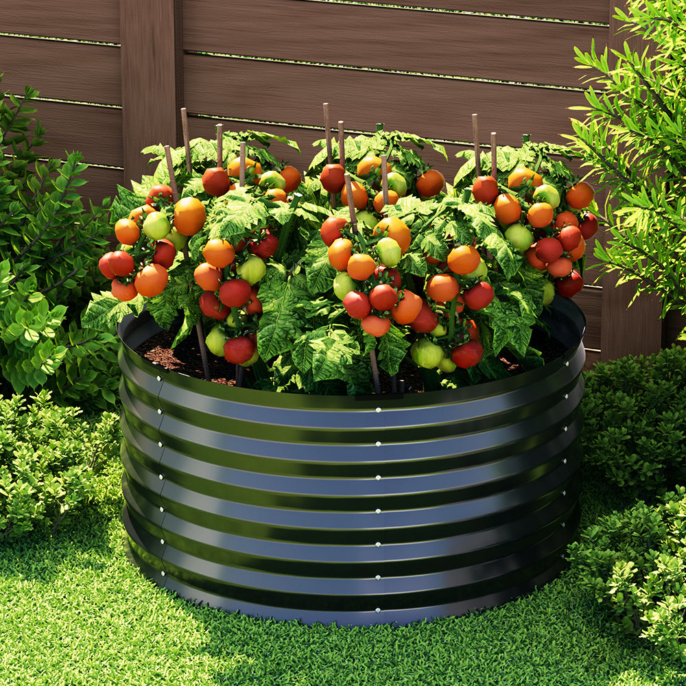Greenfingers Garden Bed 90X45cm Planter Box Raised Container Galvanised Steel-Home &amp; Garden &gt; Garden Beds-PEROZ Accessories