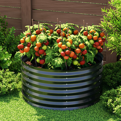 Greenfingers Garden Bed 90X45cm Planter Box Raised Container Galvanised Steel-Home &amp; Garden &gt; Garden Beds-PEROZ Accessories