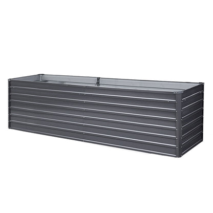 Greenfingers Garden Bed 320 x 80 x 77cm Galvanised Steel Raised Planter 2N1-Home &amp; Garden &gt; Garden Beds-PEROZ Accessories