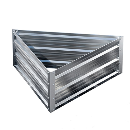 Greenfingers Garden Bed Galvanised Steel Raised Planter Vegetable 86x86x30cm-Home &amp; Garden &gt; Garden Beds-PEROZ Accessories