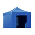 Instahut Gazebo Pop Up Marquee 3x3m Folding Wedding Tent Gazebos Shade Blue-Home & Garden > Shading-PEROZ Accessories