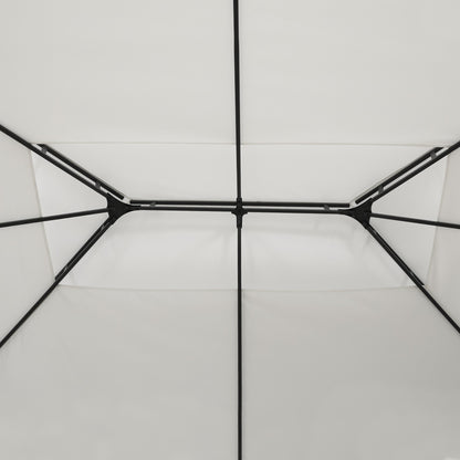 Instahut Gazebo 4x3m Party Marquee Outdoor Wedding Event Tent Iron Art White-Gazebos-PEROZ Accessories