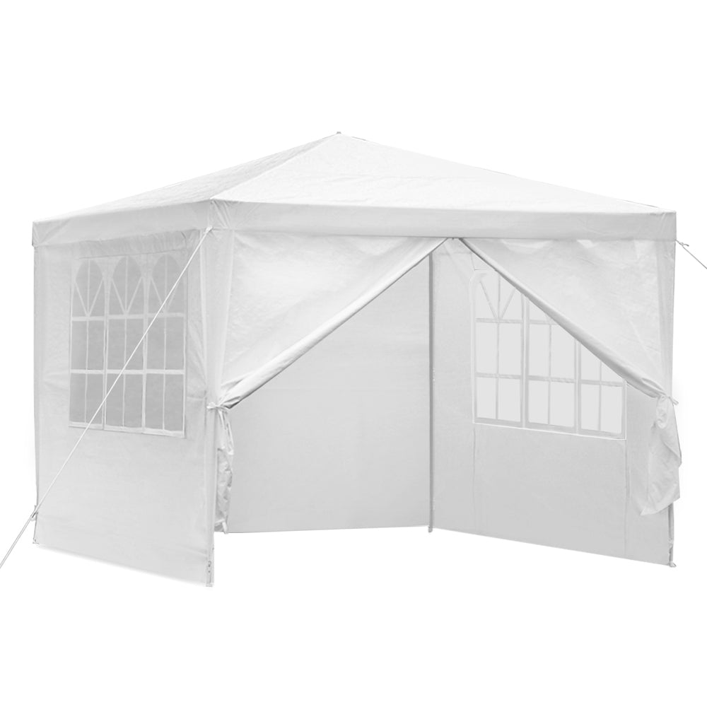 Instahut Gazebo 3x3 Outdoor Marquee Gazebos Wedding Party Camping Tent 4 Wall Panels-Home &amp; Garden &gt; Shading-PEROZ Accessories