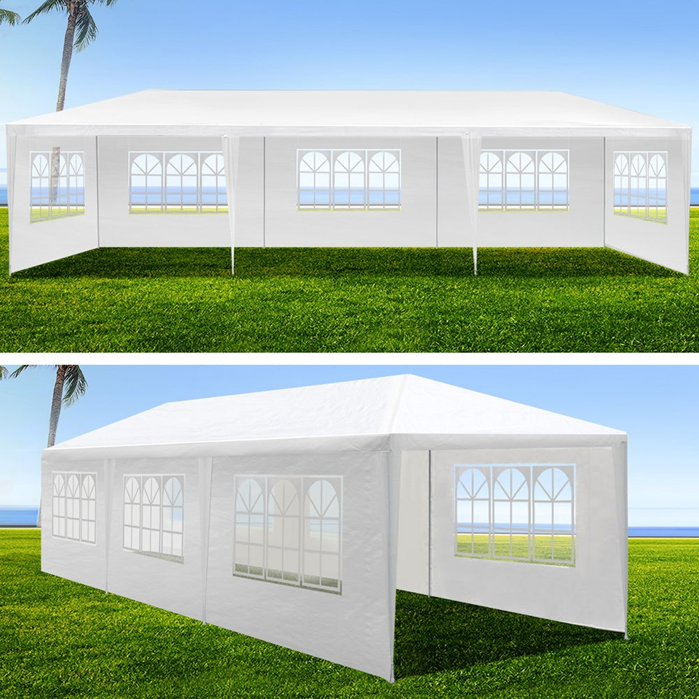 Instahut Gazebo 3x9 Outdoor Marquee Gazebos Wedding Party Camping Tent 8 Wall Panels-Home &amp; Garden &gt; Shading-PEROZ Accessories