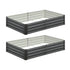 Livsip 210 x 90 x 30cm Garden Bed Galvanised Steel Raised Garden Bed 4pcs |PEROZ Australia