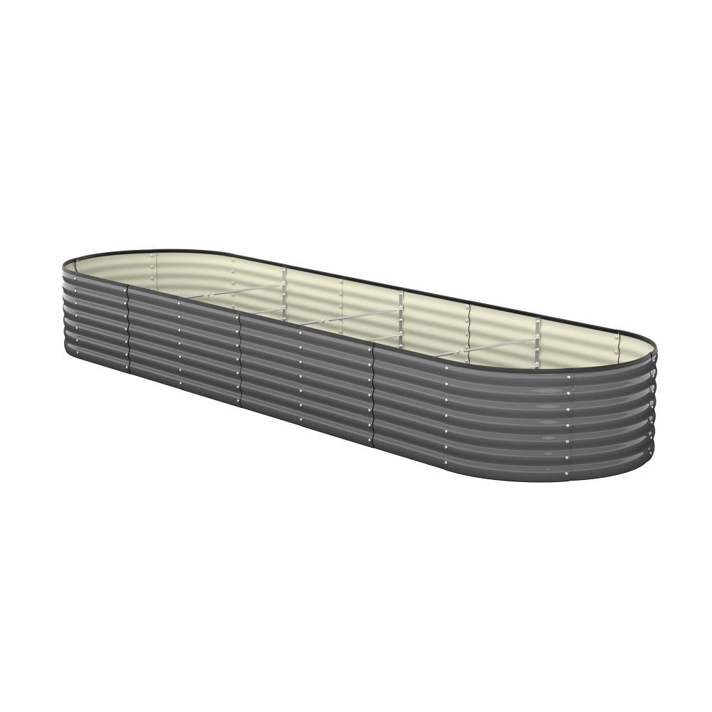 Shop Livsip Raised Garden Bed Beds Kit Planter Oval Galvanised Steel 320cmX80cmX56cm  | PEROZ Australia